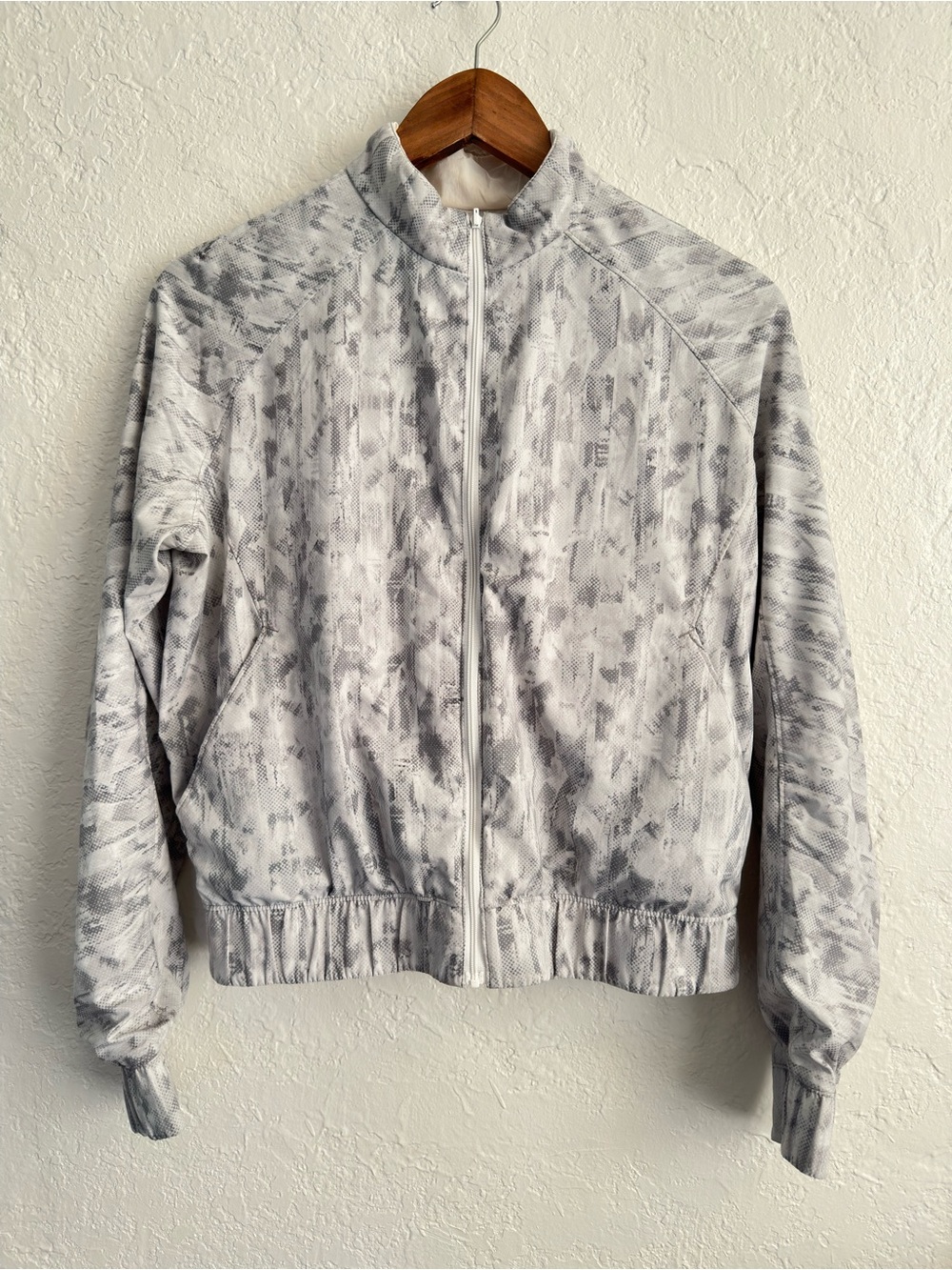 Lululemon Jacket Womens 4 White Gray Nylon Reversible